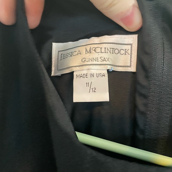 SOLD ♥️ Jessica McClintock Gunne Sax vintage 90s little black dress - Picture 7 of 7